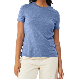 T-shirt pour femme de qualité supérieure, design très populaire, personnalisable, 100% coton, impression par transfert thermique, logo couleur personnalisé, service OEM - Product Image 1