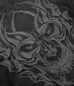 Wholesale Your Brand Gothic Men's Printed Viking Design Over-sized Vintage 100% Cotton Pullover Detressed Hoodie - Product Image 5