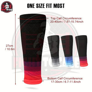 Mangas de compresión unisex para pantorrillas, protector de piernas con compresión elástica en 4 direcciones para correr y deportes al aire libre, ropa deportiva de seguridad de la mejor calidad - Product Image 2