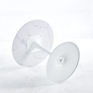 Tulipano speciale marmo bianco superiore MDF tavolo da pranzo elegante Executive scrivania per uso cucina - Product Image 4