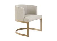 Ensemble de 2 chaises ottomanes modernes avec cadre en acier inoxydable, dossier personnalisable, revêtement en tissu, pour salon, couloir, hôtel, décoration