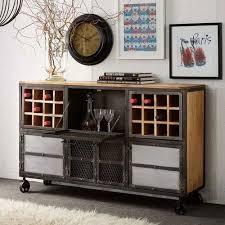 Elegante y Duradero Mueble para Vinos de Madera Maciza Estilo Industrial Antiguo con Sillas de Bar, Solución Práctica de Almacenamiento para Colección de Vinos, Uso Comercial - Product Image 3