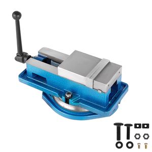Morsa da Fresatura ad Alta Precisione da 4 Pollici, Morsa Pneumatica da Banco con Base Girevole a 360 Gradi in Ghisa Sferoidale - Product Image 1
