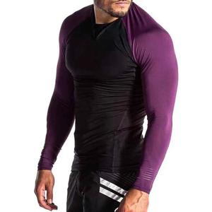 Rashguard de compresión unisex transpirable de la mejor calidad para MMA y BJJ, manga larga, cuello redondo, para entrenamiento atlético y culturismo. - Product Image 2