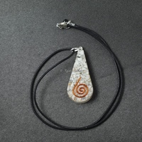 Pendentif Orgone de Protection EMF crayon de tuyau de Tourmaline noire | Pendentif Orgone de Tourmaline noire | Pendentif Orgonite à vendre
