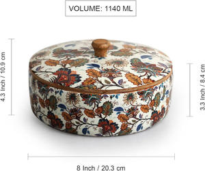 Bol à salade en bois d'acacia durable pour la cuisine bol à fruits à soupe grands bols en bois avec couvercle de Falak World Export - Product Image 6