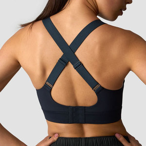 Nuevo Sujetador Deportivo para Mujer, de Secado Rápido, Color Sólido, Alta Resistencia, Transpirable, con Tirantes Cruzados, Personalizable - Product Image 5