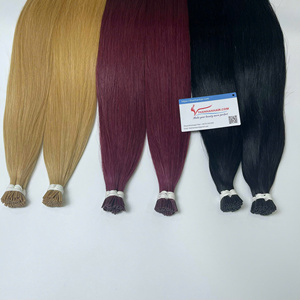 ผมต่อแบบ i-TIP บริสุทธิ์ของเวียดนามไม่หลุดร่วงไม่พันกันสารเคมีไม่มีสี - Product Image 3