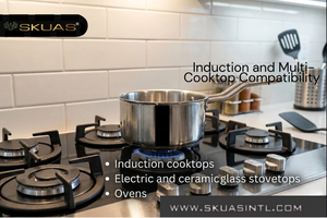 Hot Sale Modern Design Triply Stainless Steel Saucepan <b>Ceramic</b> Non-Stick Coated Gas Induction Ready Multi-Layer Base Non-Toxic - Product Image 3
