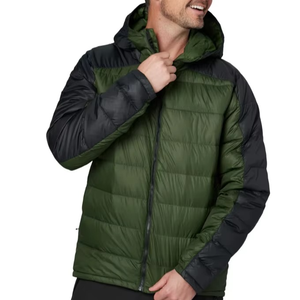 Veste matelassée rouge pour femmes adultes avec col montant, fermeture éclair, coupe-vent, isolation synthétique - Product Image 5