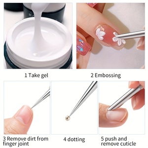 Palito de Acero Inoxidable de Alta Calidad para Limpiar Uñas y Cutículas, Herramienta de Doble Punta para Manicura y Pedicura - Product Image 3