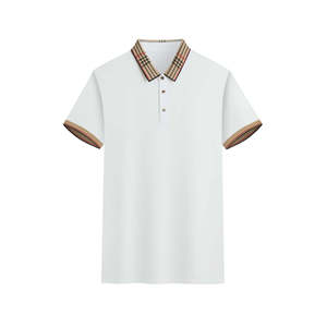 Factory Price Men's <b>Polo</b> T-<b>Shirt</b> Custom Logo Printed Polyester Cotton Plain Blank Short Sleeve Woven Fabric - Product Image 4