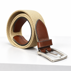 Wholesale OEM/ODM Brand Fashion Mens Nylon Braided <b>Elastic</b> Stretch Casual <b>Belt</b> Steel Pin Buckle 150cm Length 3.0cm Width 003 - Product Image 2