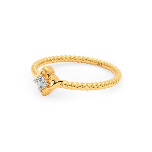 Anillo Solitario Minimalista de Lujo Chapado en Oro con Diamante Natural en Plata de Ley 925 para Mujer, para Boda o Compromiso - Product Image 5
