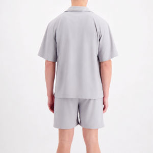 Mens Summer Short Sleeve Shirt And Shorts <b>Set</b> Casual Two Piece Loungewear Custom OEM ODM Supplier Premium Quality Apparel <b>Set</b> XL - Product Image 5