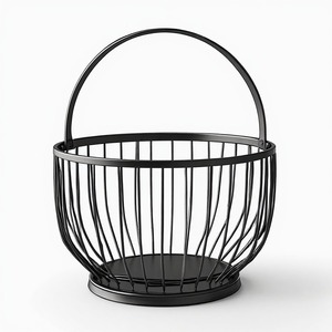 Corbeille à fruits moderne en aluminium de qualité supérieure, conçue pour l'organisation de la cuisine, avec une construction durable et un design ouvert élégant - Product Image 4