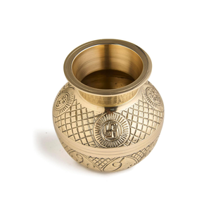 Kalash de Latón, Lota Decorativa para Pooja, Recipiente de Agua Religioso Hindú, para Templo, Sala de Oración, Hogar, Altar, Boda, Festival, Ceremonia Espiritual - Product Image 4