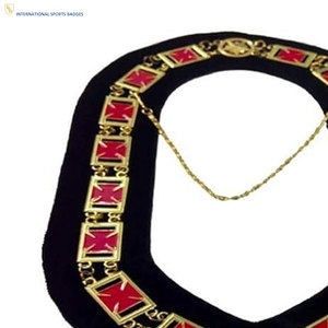 Exclusive Collection High Quality Embroidered Masonic Regalia Chain <b>Collar</b> Designed for Ceremonial Apparel and Formal Functions - Product Image 3