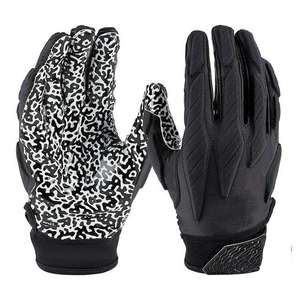 Gants de football américain tendance en gros, compatibles écran tactile, en cuir et latex, design personnalisé, antidérapants et imperméables - Product Image 4