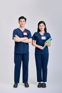 Ensemble de blouses médicales pour femmes de qualité supérieure, écologiques, douces, respirantes, col en V, uniforme d'infirmière, vêtements de travail d'hôpital, pantalon de jogging - Product Image 3