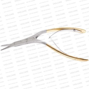 Tijeras dentadas Caplan de 19.5 cm de acero inoxidable para cartílago septal con articulación de doble acción para rinoplastia y septoplastia - Product Image 6