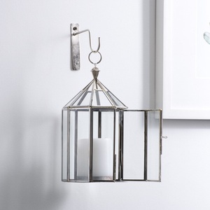 Luxurious Handmade Square <b>Metal</b> Different Size & Design Six Lanterns With Glass Panels For Home Living Room Durable Decoration - Product Image 4