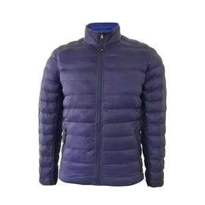 Bulk Men's Lightweight Puffer Jacket | Water-Resistant Navy Winter <b>Down</b> Coat, Custom Logo Wholesale Outdoor Apparel - Product Image 1
