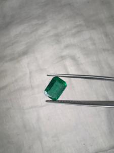 Émeraude naturelle de Zambie 1,58 ct, taille octogonale, pierre précieuse verte lâche pour bagues, pendentifs, bijoux personnalisés, fournisseur en gros - Product Image 1