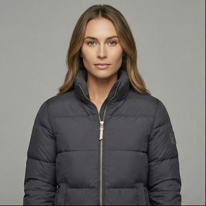 Chaqueta Acolchada de Invierno Unisex, Holgada, Impermeable, con Cierre de Cremallera, Opción de Talla Grande, Estilo Motociclista - Product Image 1