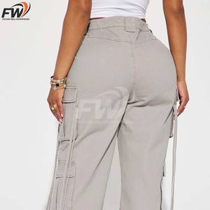 กางเกงยีนส์คาร์โก้ผู้ชายทรงหลวมแบบมีกระเป๋าตาข่าย ผ้าฝ้ายเดนิมฟอก ซัพพลายเออร์ขายส่งคุณภาพสูง ปรับแต่งได้ - Product Image 3