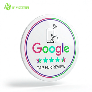 Carte NFC Google NTAG213 en PVC de haute qualité avec fréquence 13,56 MHz et mini-étiquette pour l'amélioration de la réputation des entreprises - Product Image 2