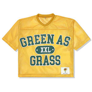 T-shirts unisexes personnalisés à col en V, respirants, grandes tailles, coupe ample, design brodé, style streetwear, maillot de football en mesh - Product Image 1