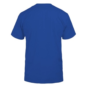 Men's Black Cotton O-Neck T-Shirt Regular Fit Short Sleeve Solid Color Casual Jersey Knit <b>Plain</b> Dyed Style - Product Image 6