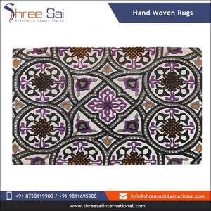 พรมปูพื้นลายดอกไม้ทันสมัย น้ำหนักเบา ทำมือจากผ้าฝ้ายทอ ไม่ลื่น ซักได้ พับเก็บได้ เหมาะสำหรับทางเดิน ขายดี - Product Image 2