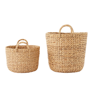 Cesta Ecológica de Jacinto de Agua, Cesto de Almacenamiento Tejido a Mano con Tapa, Decoración para el Hogar Hecha a Mano y Personalizada de Vietnam - Product Image 6