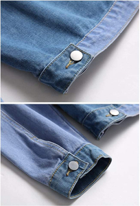Cheap Price OEM Service Quick Dry Men Long Sleeve Jeans Denim Jacket <b>Top</b> Selling Customized Logo Men Winter Denim Jacket - Product Image 2