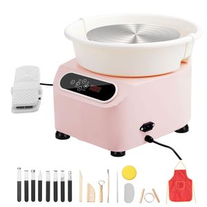 Tornio per Ceramica da 10 Pollici, 350W, Elettrico a Trasmissione Diretta, con Pedale e Schermo LCD Touch, Macchina per Modellare Ceramica e Smalto - Product Image 1
