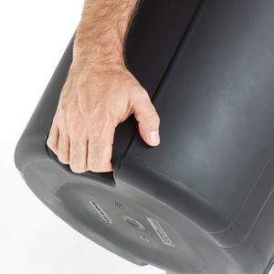 Paquete de 5 Contenedores de Basura de Plástico Resistente de 20 Galones con Tapa, Color Negro - Product Image 2