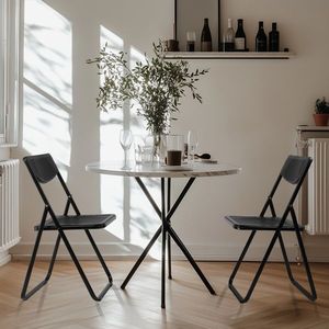Set di 4 Sedie Leggere e Portatili per Eventi - Sedute Pieghevoli in Plastica Impilabili per Uso Commerciale, Interno/Esterno, Eventi Domestici - Product Image 5