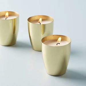 Colección Compassion, Portavelas Votivo de Hierro Dorado con Diseño Indio para Decoración del Hogar y Jardín, con Elegante Centro de Mesa - Product Image 3