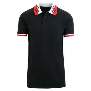 Men's White Anchor Print Short Sleeve for Shirt Regular Fit Preppy Style Jersey Fabric Breathable Design Front Logo 180g - Product Image 2