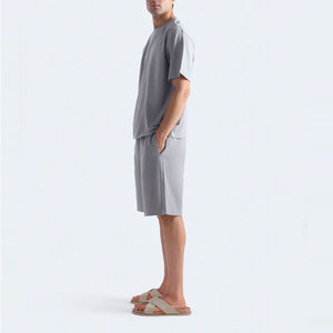 Camiseta de Moda para Hombre, Corte Regular, Color Sólido, 220 g/m², Algodón Transpirable de Secado Rápido, Manga Corta, para Actividades al Aire Libre, Primavera-Verano - Product Image 3