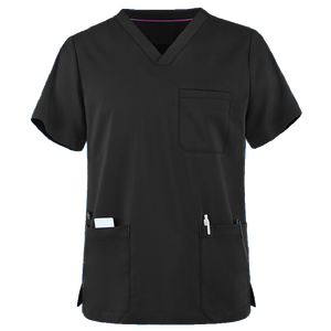 <b>Scrub</b> Tops Breathable Comfortable <b>Hospital</b> <b>Scrub</b> Tops with Custom Logo - Product Image 3