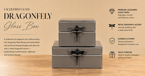 Luxury <b>Grey</b> Color Mirror Glass Decorative <b>Storage</b> Box Key Knob Premium Jewelry Vanity Organizer <b>Boxes</b> Home Decor Lacquer - Product Image 4