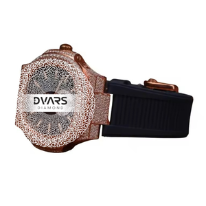 Reloj de Pulsera de Cuarzo Ejecutivo Masterpiece, Aleación Premium, Resistente al Agua, Cristal de Zafiro, D Color VVS1, Diamante Moissanite, Lujo - Product Image 2