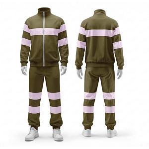 Chaqueta y pantalón de chándal con cremallera para hombre, mujer y jóvenes, ropa deportiva para entrenamiento. - Product Image 3
