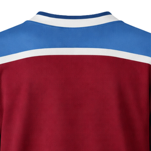 Maillot de hockey sur glace bleu bordeaux à manches longues, respirant, uniforme d'équipe athlétique, entraînement pour adultes, performance sportive - Product Image 6