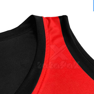 Vente directe d'usine, maillot de basket-ball avec logo, manches courtes, haute visibilité, sport, athlétique, 100% polyester, haute qualité - Product Image 3