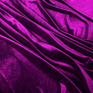 Tela de Terciopelo Morado de 130 GSM, 100% Poliéster, Tejido Suave y Transpirable, Peso Medio, Liso, de Lujo, para Vestidos de Novia - Product Image 6