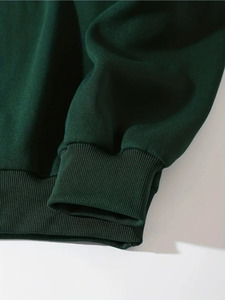 Sweat à capuche épais délavé à l'acide, coupe oversize, style streetwear, pour homme, avec logo personnalisé, en molleton de coton premium, décontracté - Product Image 5